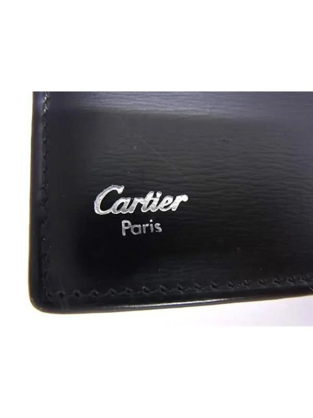 Cartier Wallet Pasha L Black Calfskin Bifold